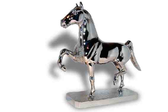Hackney Horse, Long Tail Car Bonnet Mascot Hood Ornament