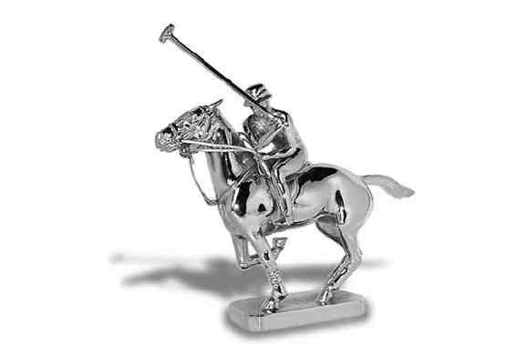 Polo Pony & Rider Car Bonnet Mascot Hood Ornament