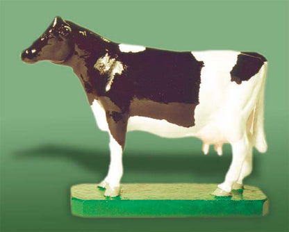 Dairy Shorthorn Cow Car Bonnet Mascot Hood Ornament