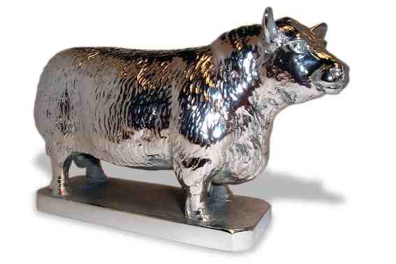 Aberdeen Angus Bull Car Bonnet Mascot Hood Ornament