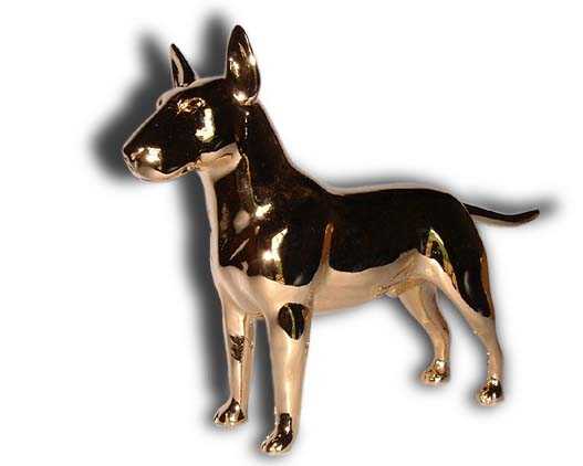 Bull Terrier, English Car Bonnet Mascot Hood Ornament