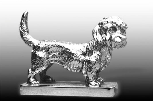 Dandie Dinmont Terrier / Dandy Dinmont Car Bonnet Mascot Hood Ornament