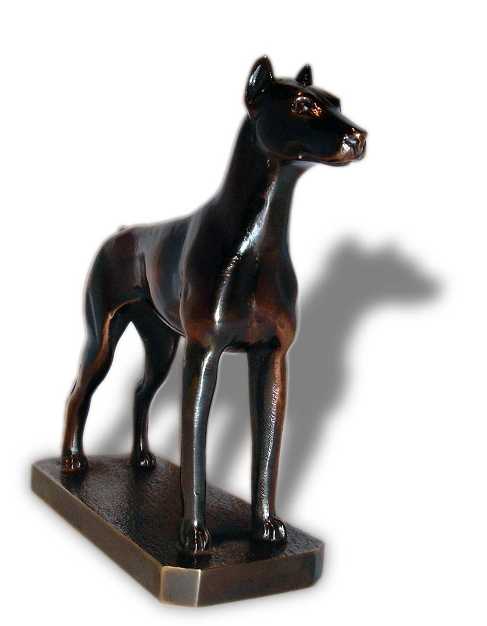 Dobermann Pinscher Car Bonnet Mascot Hood Ornament