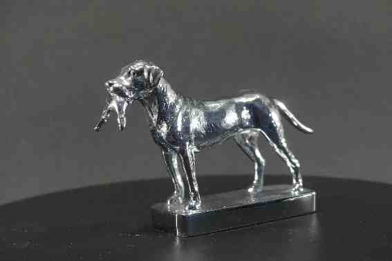 Labrador, small with Duck Car Bonnet Mascot Hood Ornament