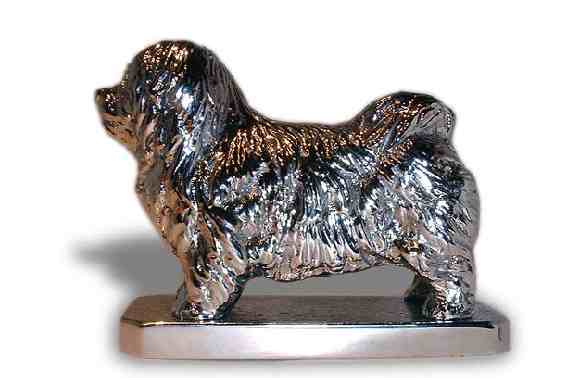 Maltese Terrier Car Bonnet Mascot Hood Ornament