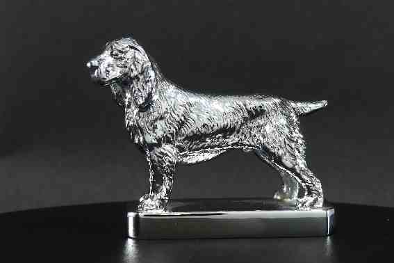 Spaniel. Springer/ Cocker Spaniel - Small Car Bonnet Mascot Hood Ornament