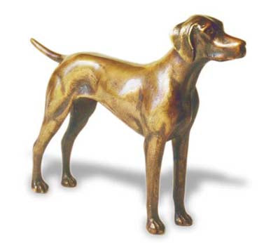 Vizsla. Hungarian Vizsla Car Bonnet Mascot Hood Ornament