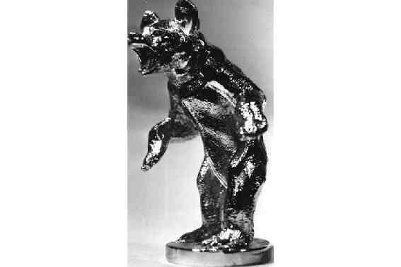 Bear. Bear standing on hind legs - large Car Bonnet Mascot Hood Ornament