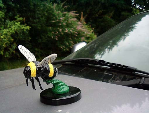 Bee. Bumble Bee Car Bonnet Mascot Hood Ornament