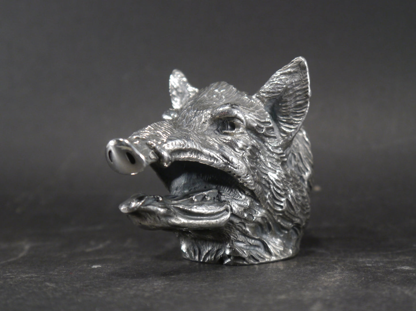 Wild Boar, Boar's Head Car Bonnet Mascot Hood Ornament