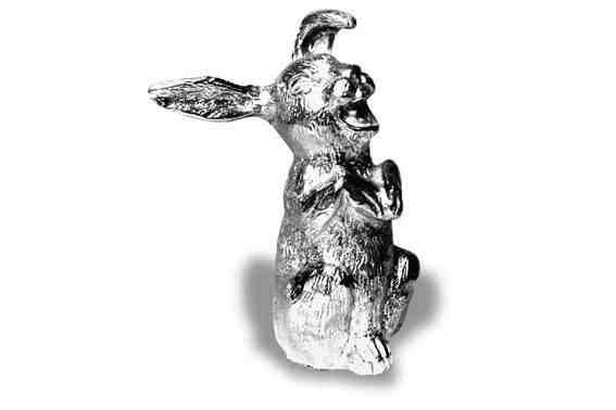 Bunny Rabbit, laughing Car Bonnet Mascot Hood Ornament
