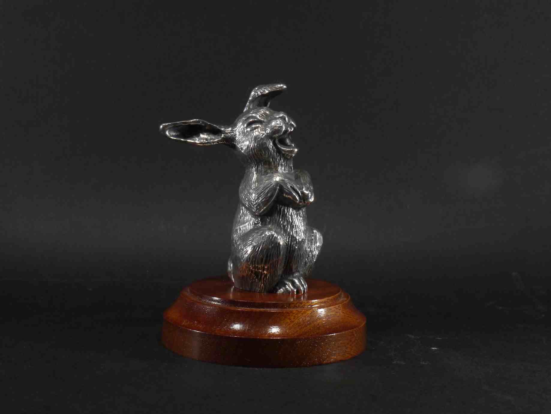 Bunny Rabbit, laughing Car Bonnet Mascot Hood Ornament
