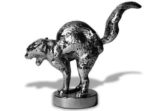 Cat. Angry Cat Car Bonnet Mascot Hood Ornament