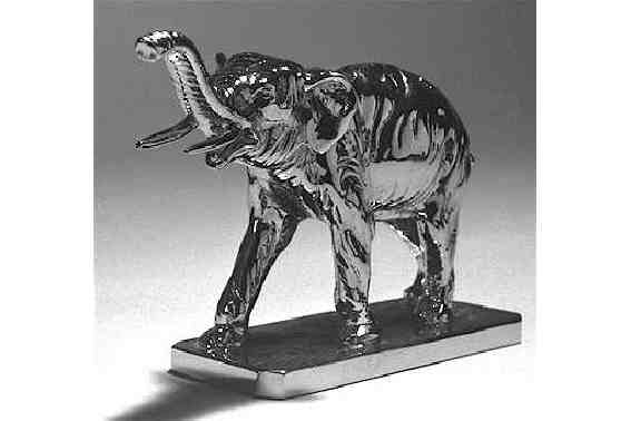 Elephant. Indian Elephant Car Bonnet Mascot Hood Ornament