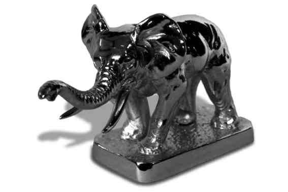 Elephant. African Elephant Car Bonnet Mascot Hood Ornament