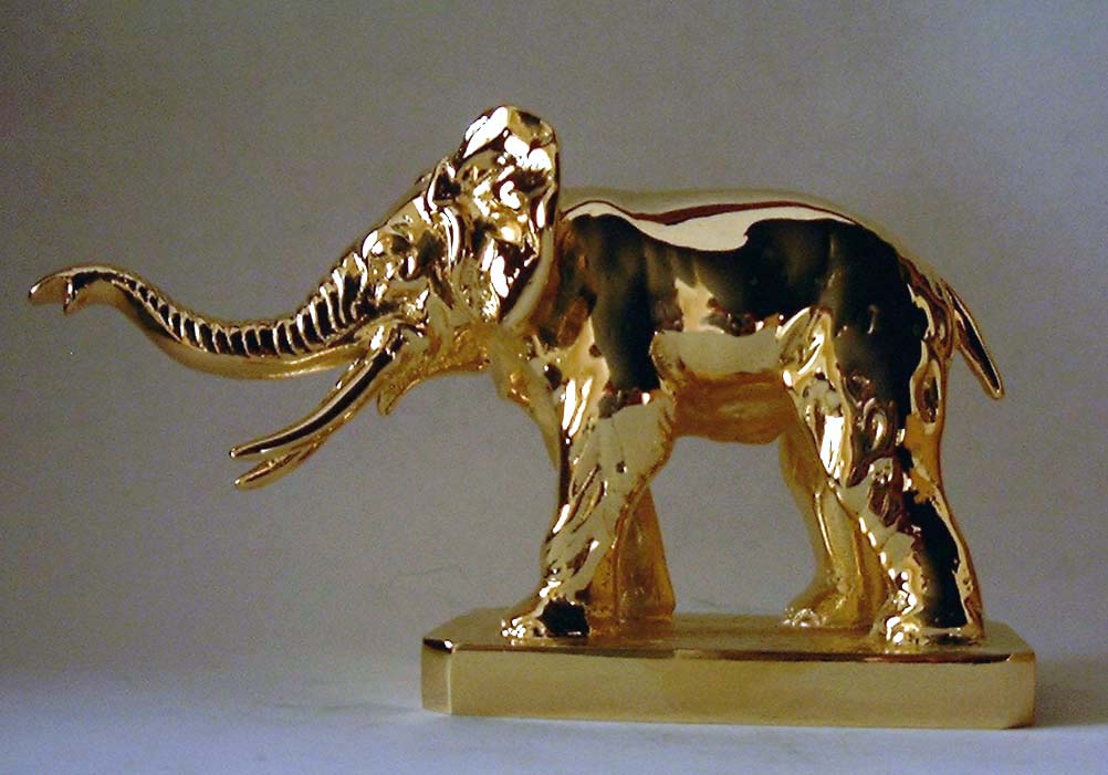 Elephant. African Elephant Car Bonnet Mascot Hood Ornament