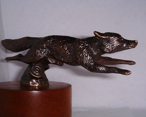 Fox. Running Fox - small Car Bonnet Mascot Hood Ornament