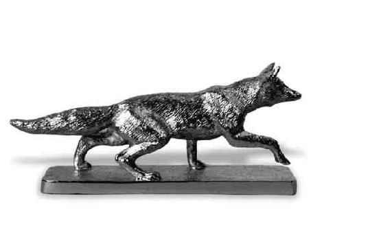 Fox. Stalking Fox Car Bonnet Mascot Hood Ornament