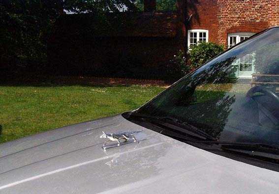 Fox. Stalking Fox Car Bonnet Mascot Hood Ornament