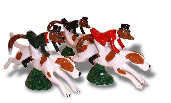 Fox. Fox riding Hound Car Bonnet Mascot Hood Ornament