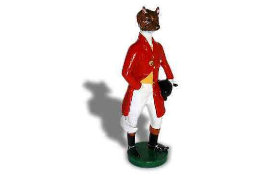 Fox. Gentleman Fox, Monsieur Renard, enamelled Car Bonnet Mascot Hood Ornament