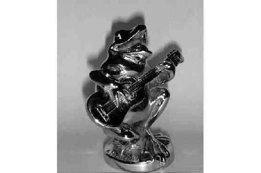 Frog with Guitar Car Bonnet Mascot Hood Ornament