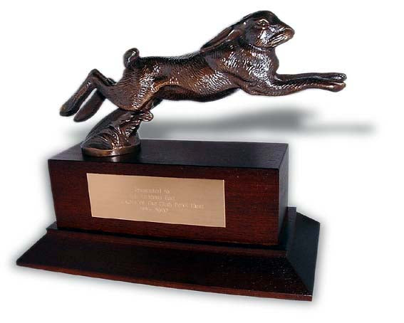 Hare. Running Hare - large Car Bonnet Mascot Hood Ornament