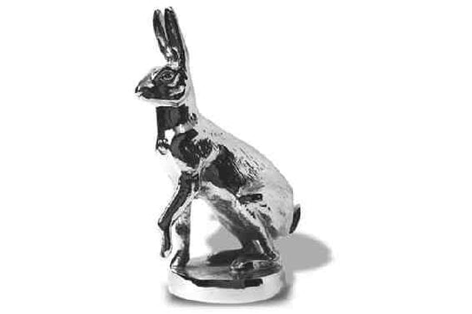 Hare. Sitting Hare Car Bonnet Mascot Hood Ornament