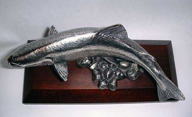 Salmon, swimming Car Bonnet Mascot Hood Ornament