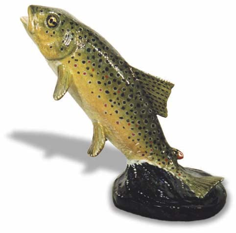 Trout, leaping Car Bonnet Mascot Hood Ornament