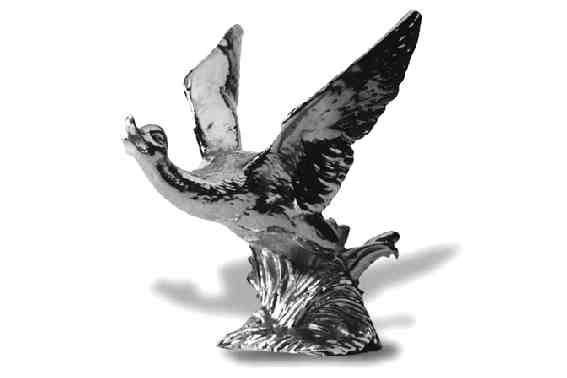 Duck, wild, flying, large Car Bonnet Mascot Hood Ornament