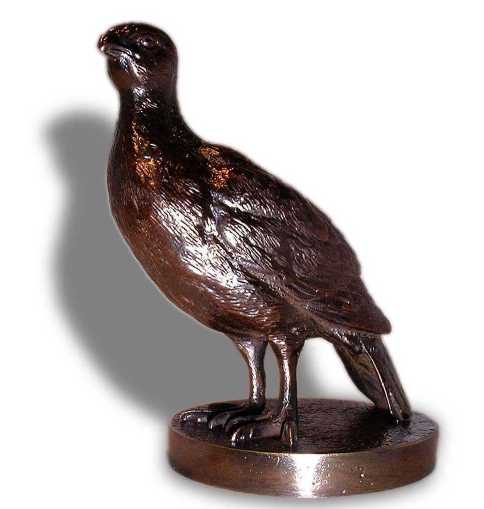 Grouse, standing Car Bonnet Mascot Hood Ornament