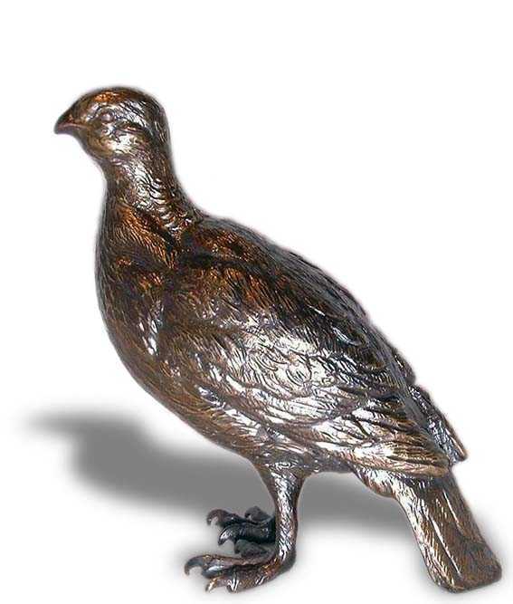 Grouse, standing Car Bonnet Mascot Hood Ornament