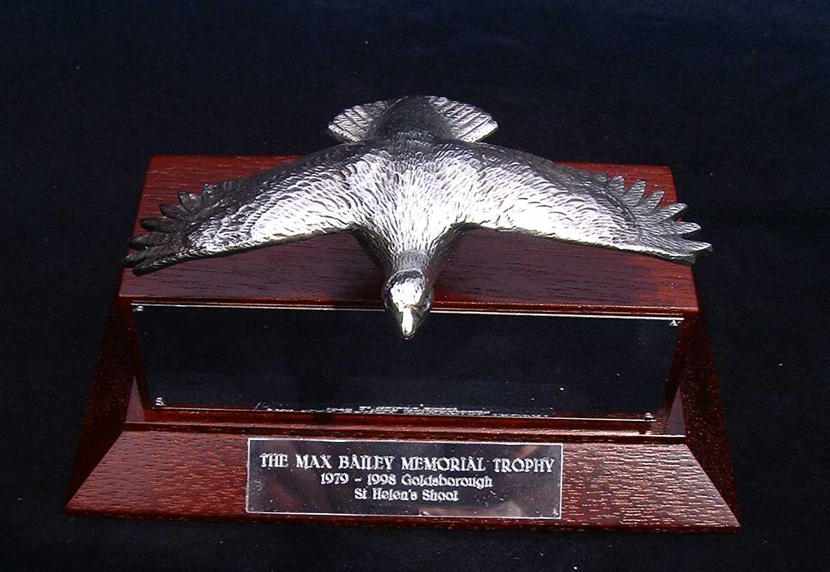 Grouse, flying, small Car Bonnet Mascot Hood Ornament