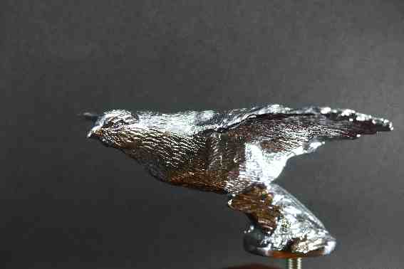 Grouse, flying, large Car Bonnet Mascot Hood Ornament