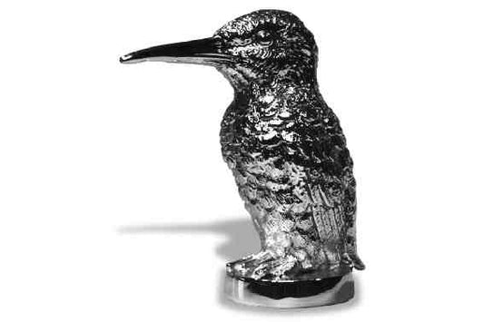 Kingfisher, standing, small Car Bonnet Mascot Hood Ornament