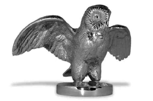 Owl, standing, wings open Car Bonnet Mascot Hood Ornament