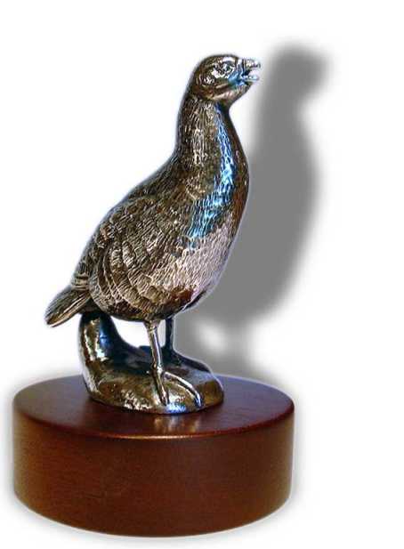 Partridge, standing Car Bonnet Mascot Hood Ornament
