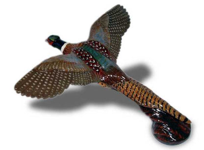 Pheasant, flying, large Car Bonnet Mascot Hood Ornament
