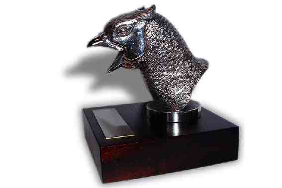 Pheasant Head Car Bonnet Mascot Hood Ornament