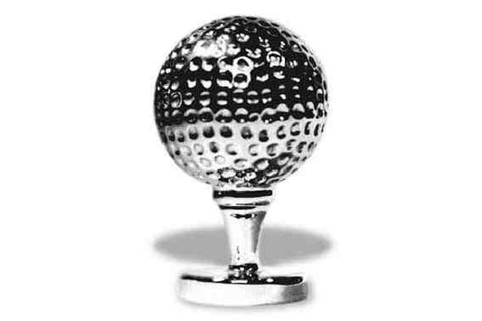 Golf Ball on Tee Car Bonnet Mascot Hood Ornament