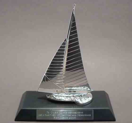 Sailing Yacht Car Bonnet Mascot Hood Ornament