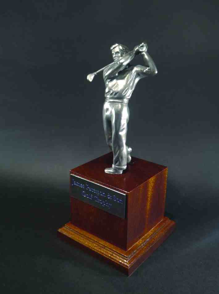 Golfer, large Car Bonnet Mascot Hood Ornament