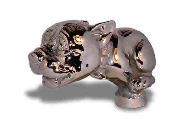 Bonzo, The Telcote Pup, large Car Bonnet Mascot Hood Ornament