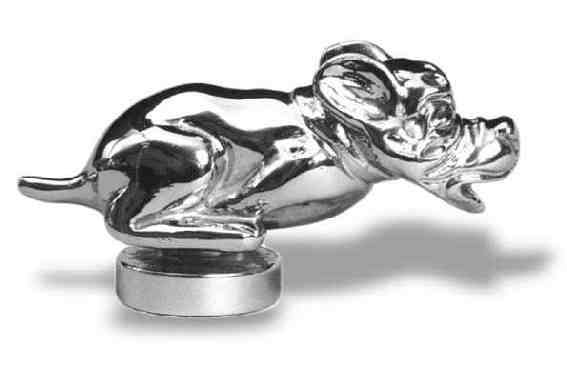 Bonzo, small Car Bonnet Mascot Hood Ornament