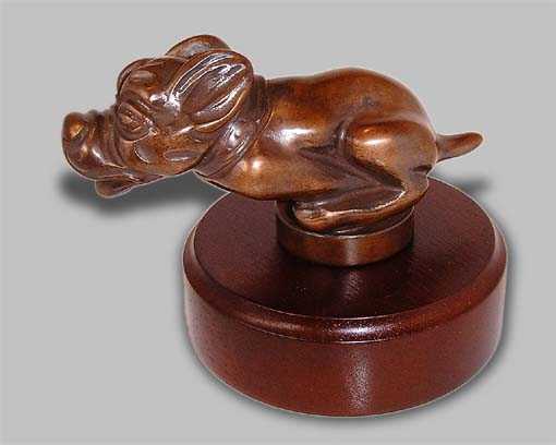 Bonzo, small Car Bonnet Mascot Hood Ornament