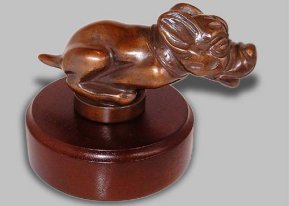 Bonzo, small Car Bonnet Mascot Hood Ornament