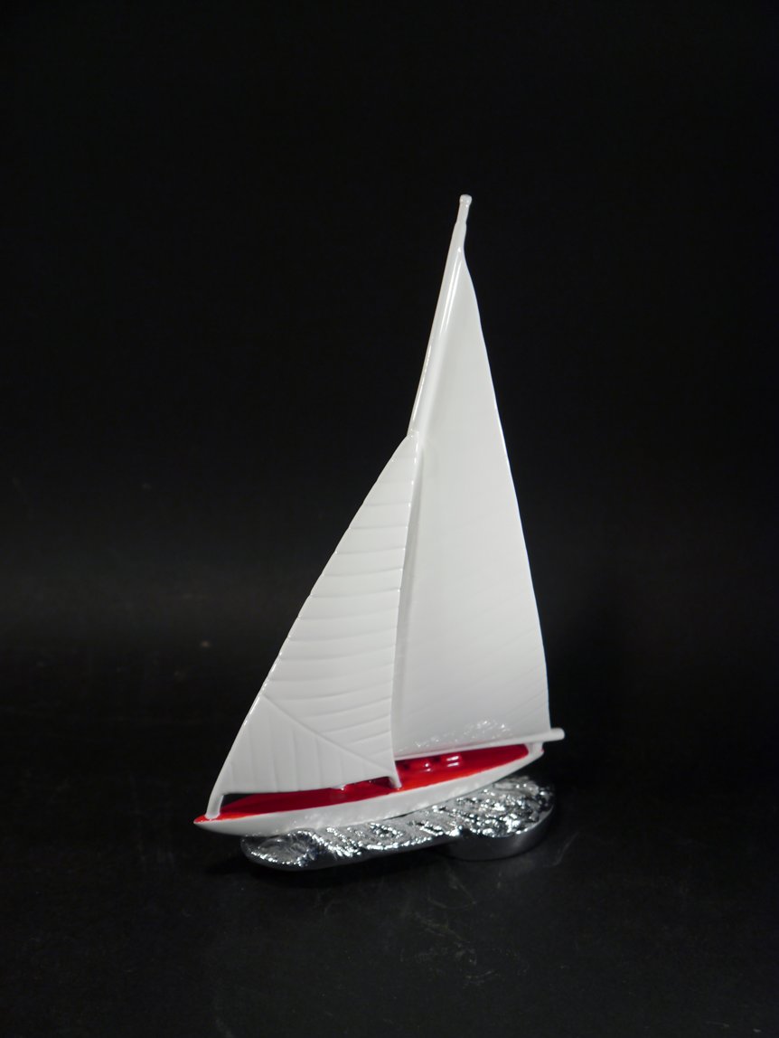 Sailing Yacht Car Bonnet Mascot Hood Ornament