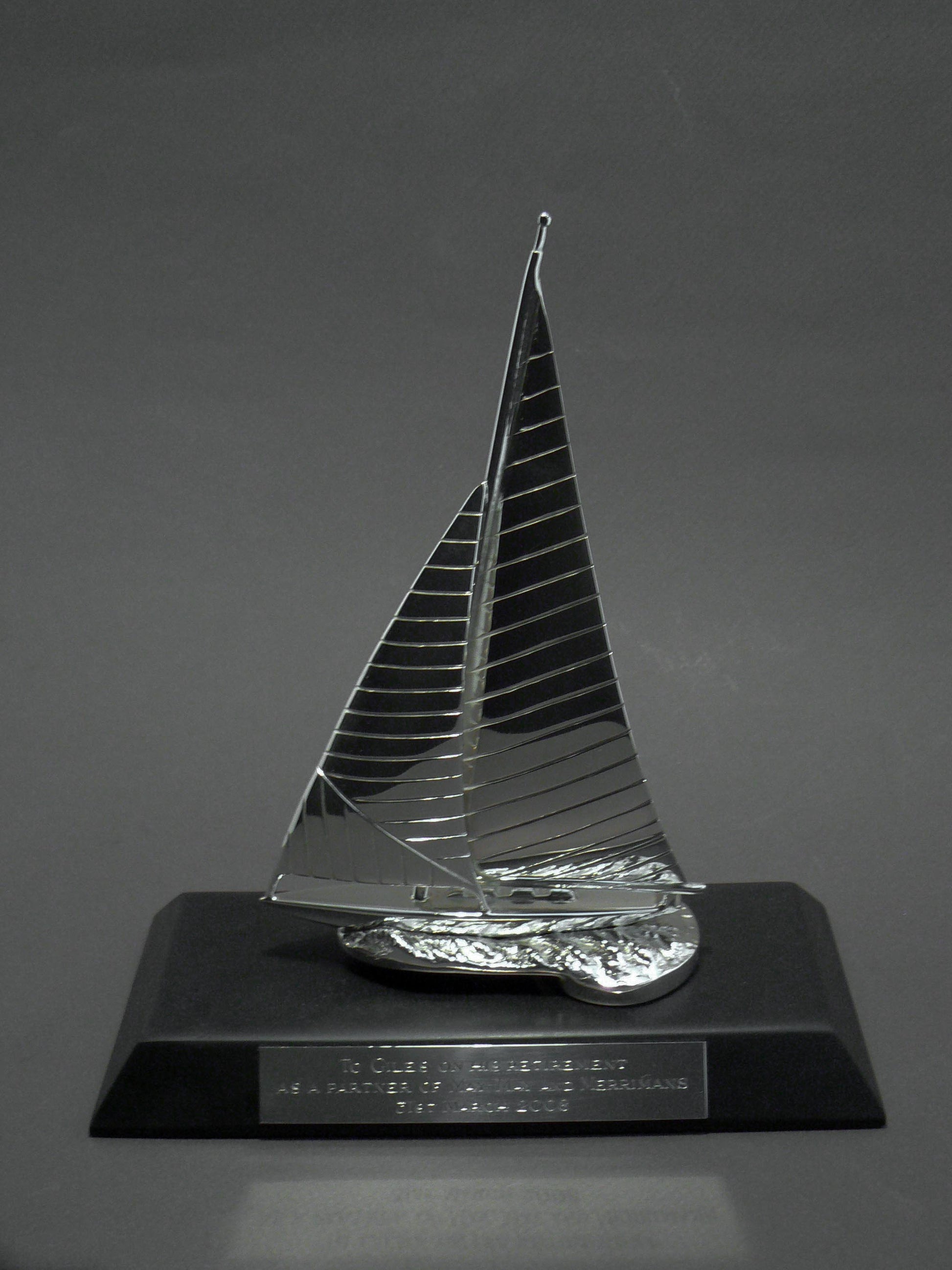 Sailing Yacht Car Bonnet Mascot Hood Ornament