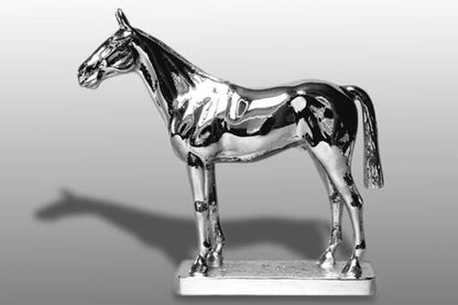 Ascot, Standing English Thoroughbred Racehorse, small Car Bonnet Mascot Hood Ornament